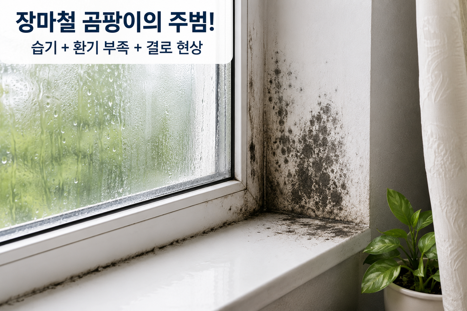 장마철 곰팡이 제거방법