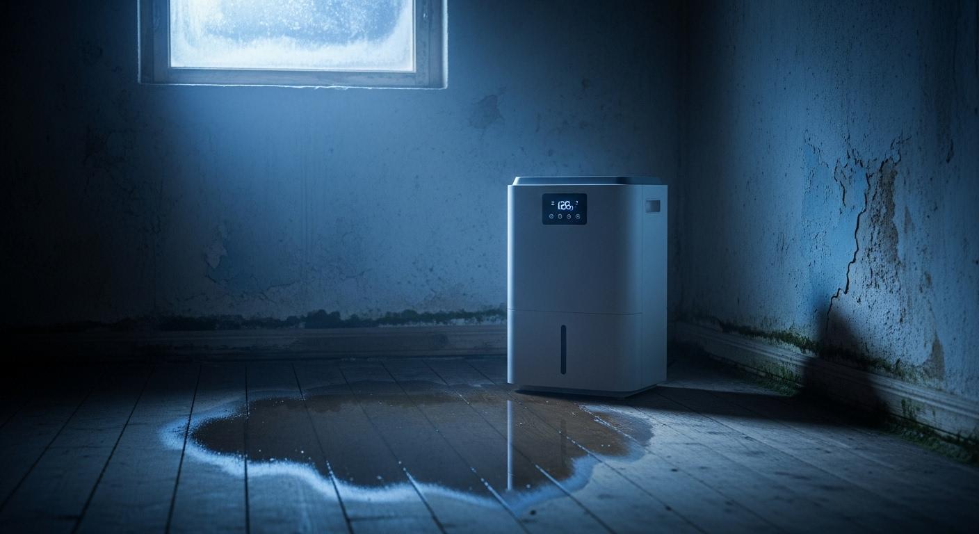 제습기 겨울 물