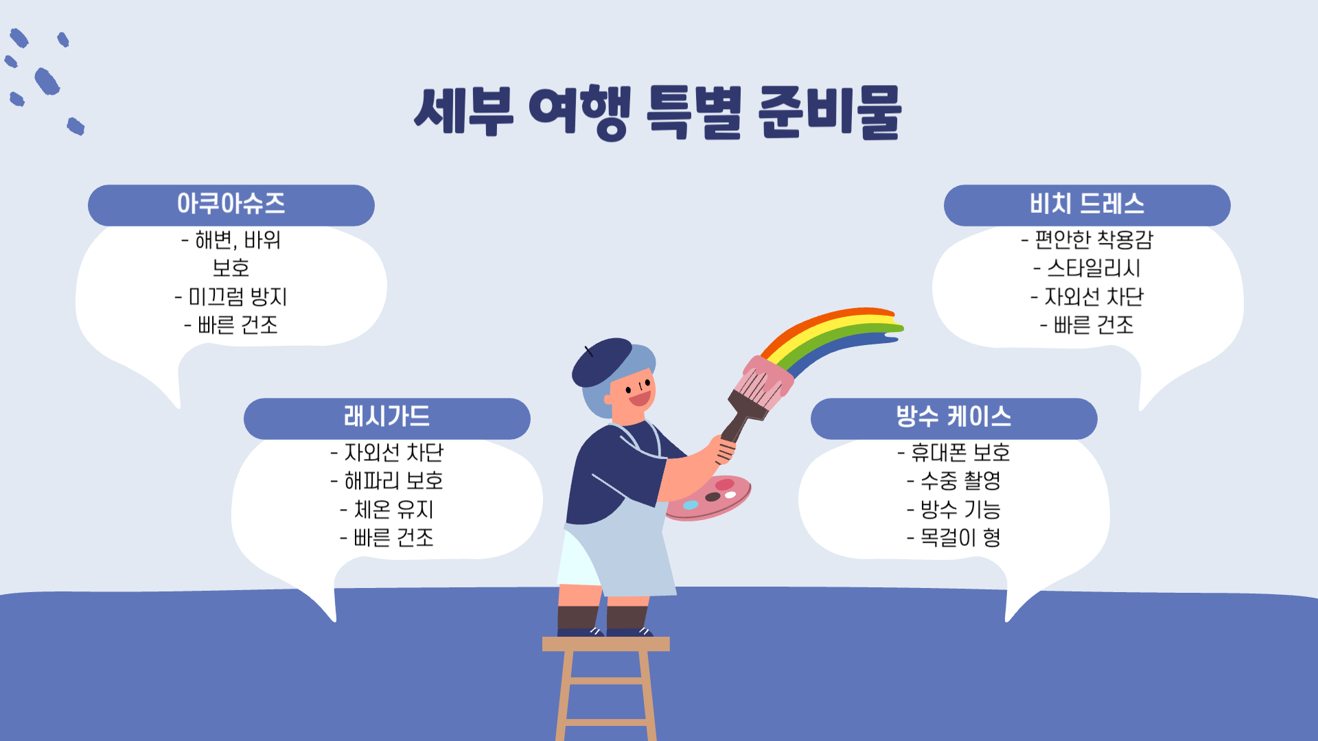 세부 여행 준비물