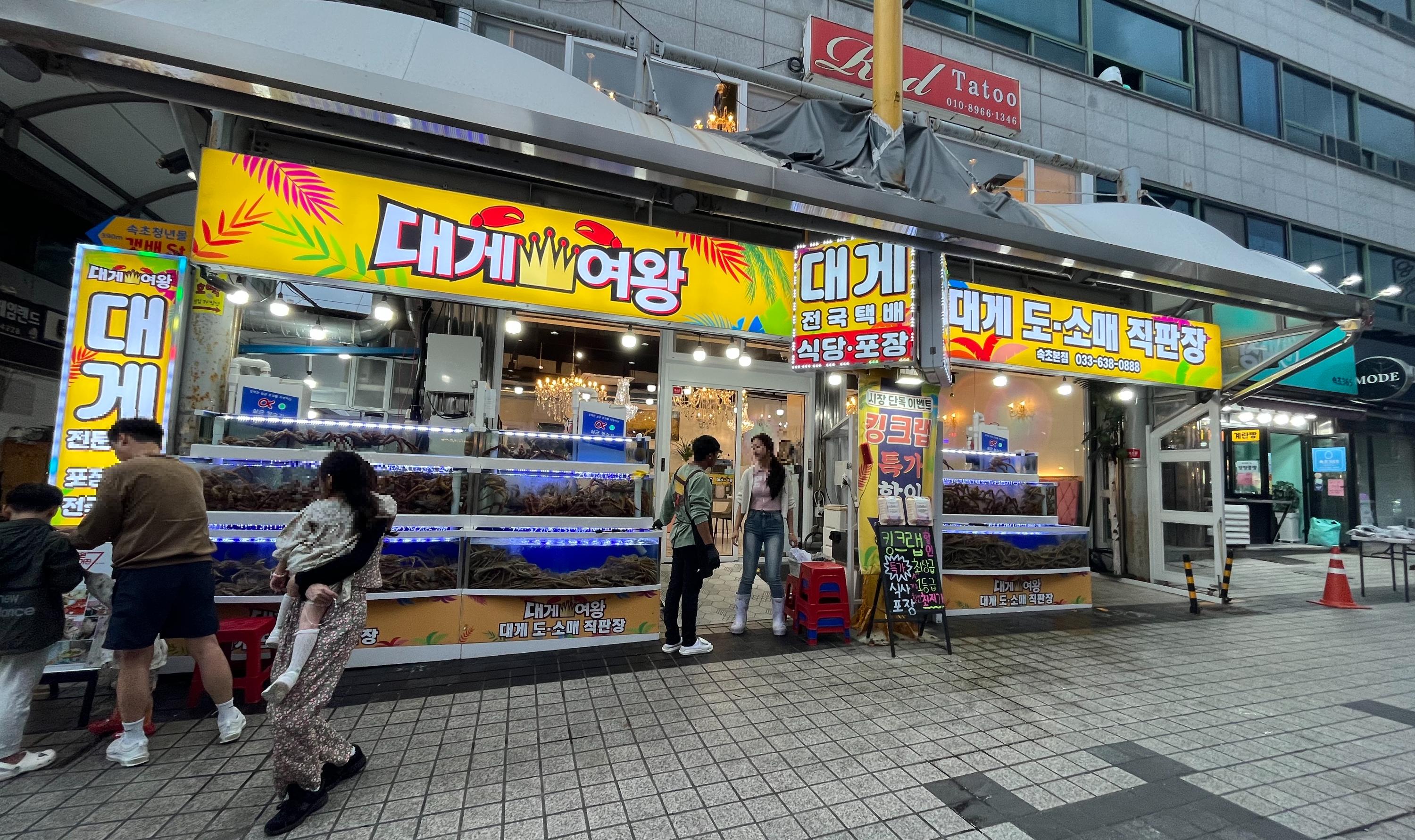 속초 중앙시장 대게여왕 집