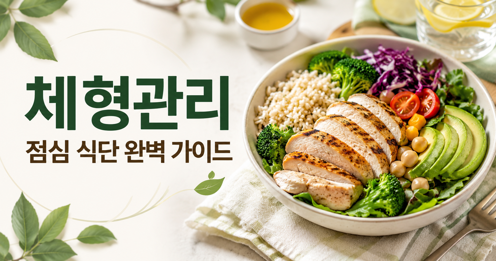 체형관리용 점심 식단 조합