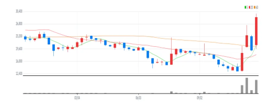 코오롱글로벌 주봉