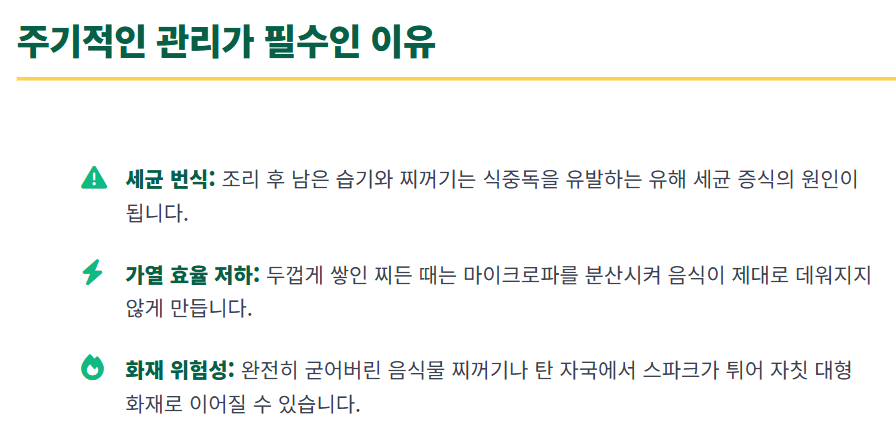 전자레인지 청소법