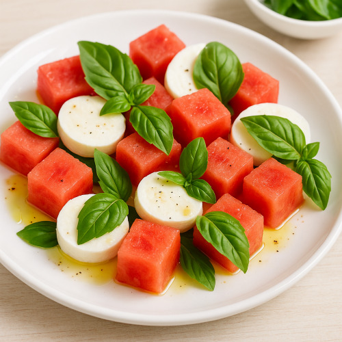 여름 감성 가득한 수박과 민트 샐러드