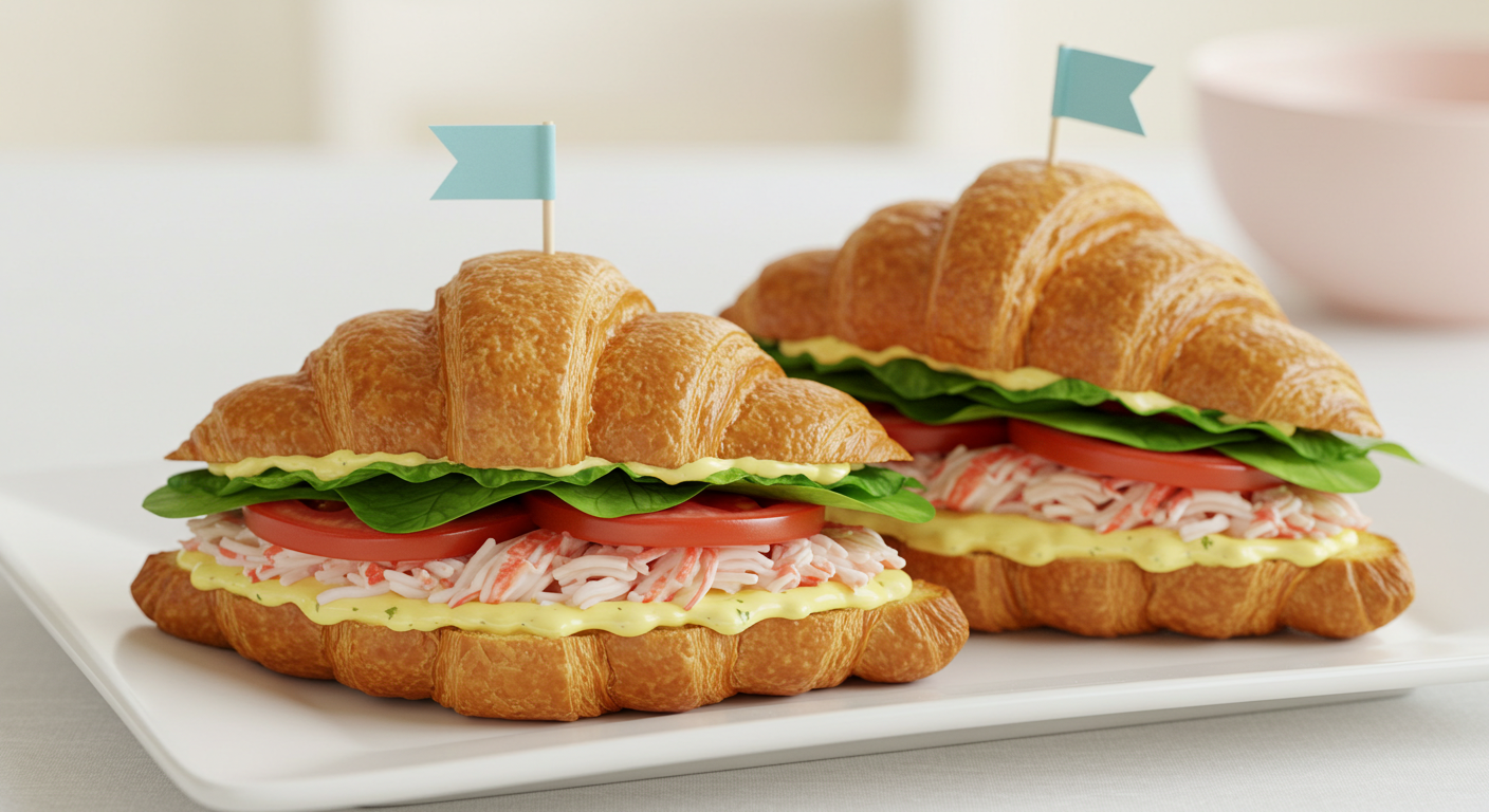 크루아상 샌드위치 