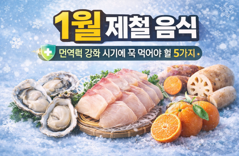 1월 제철 음식