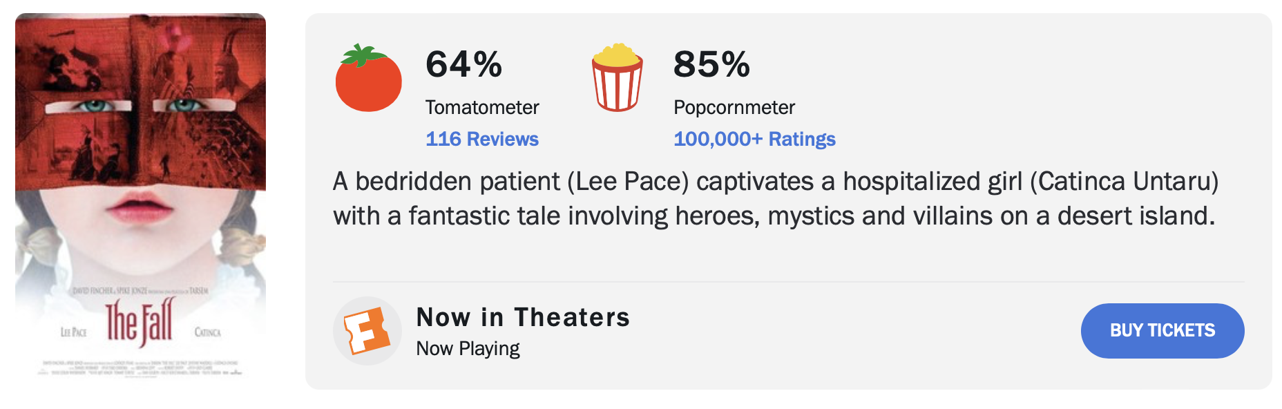 더 폴 로튼 토마토 평론가 평점