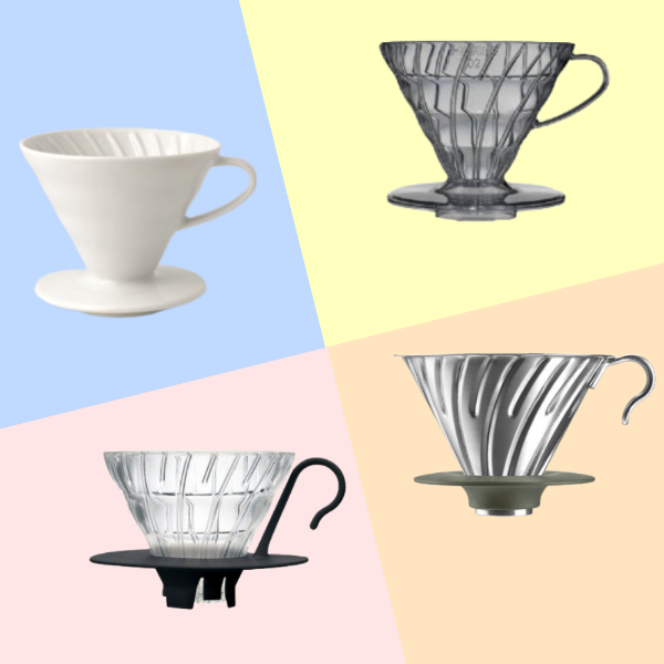 하리오 V60 드리퍼와 칼리타 드리퍼 각 특징, 장·단점, 추출 된 커피 맛 비교_하리오 드리퍼
