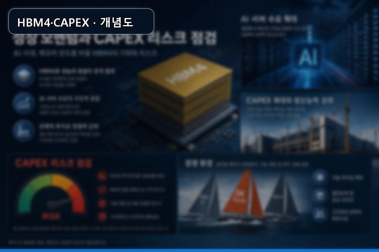 SK하이닉스 HBM4 AI 메모리 CAPEX 리스크 이미지