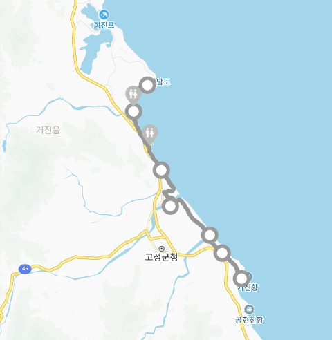 강원도 고성 관광명소 가볼만한곳 둘레길 해파랑길 46, 47, 48코스