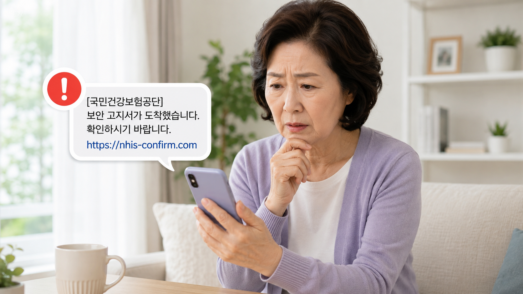 건강보험공단 사칭 문자, 건강보험 고지서, 스미싱, 악성 앱, 어르신 피해예방