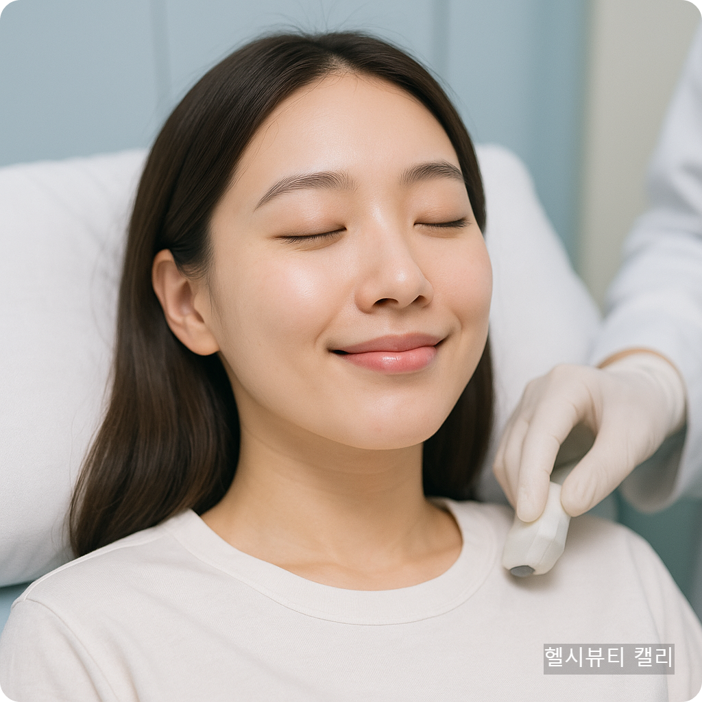 20대 여성이 편안한 표정으로 건강검진을 받는 대표 썸네일 이미지