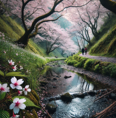 금산 보곡산골 산벚꽃 축제