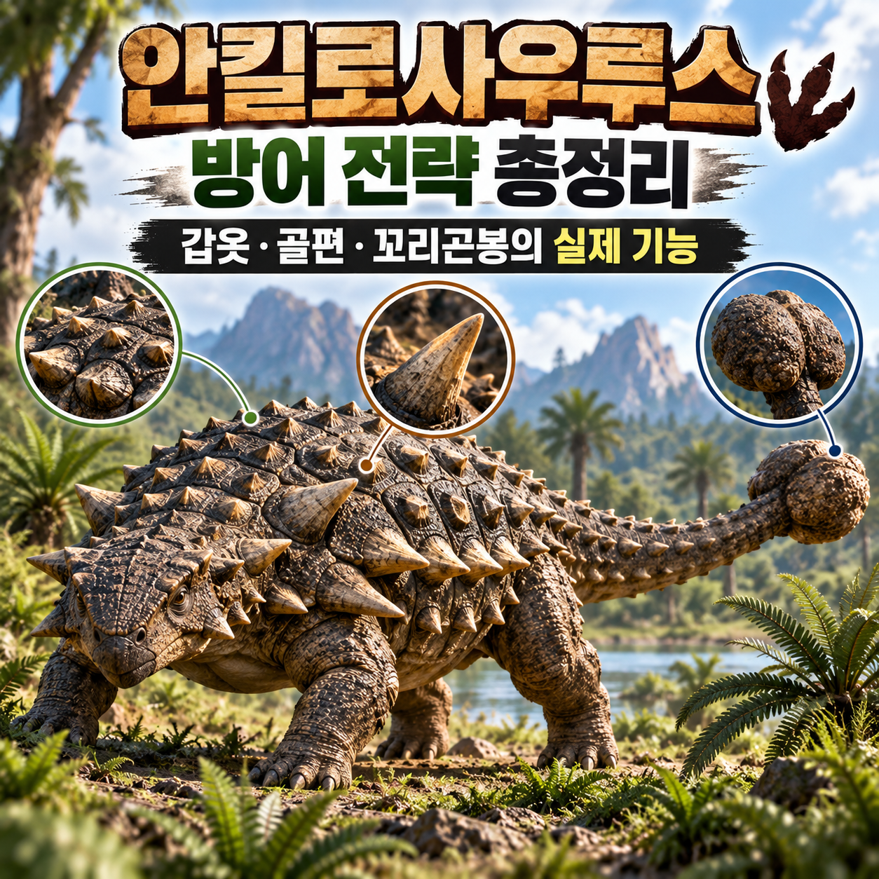 안킬로사우루스 방어 전략