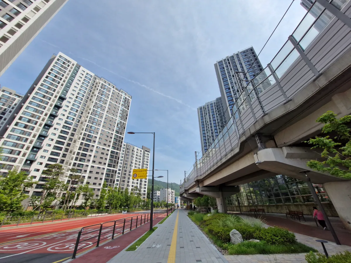 길-양쪽으로-웅장하게-지어진-아파트들