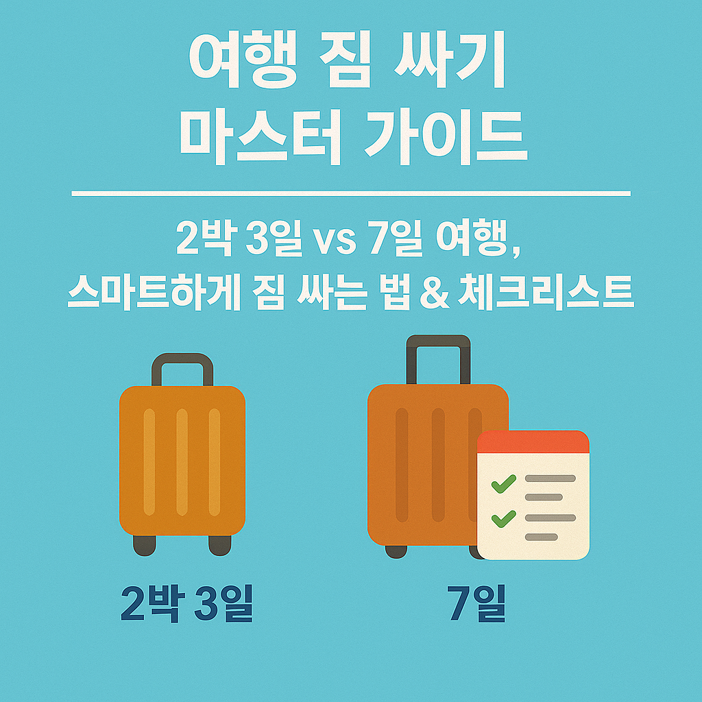 여행 짐 싸기 마스터 가이드