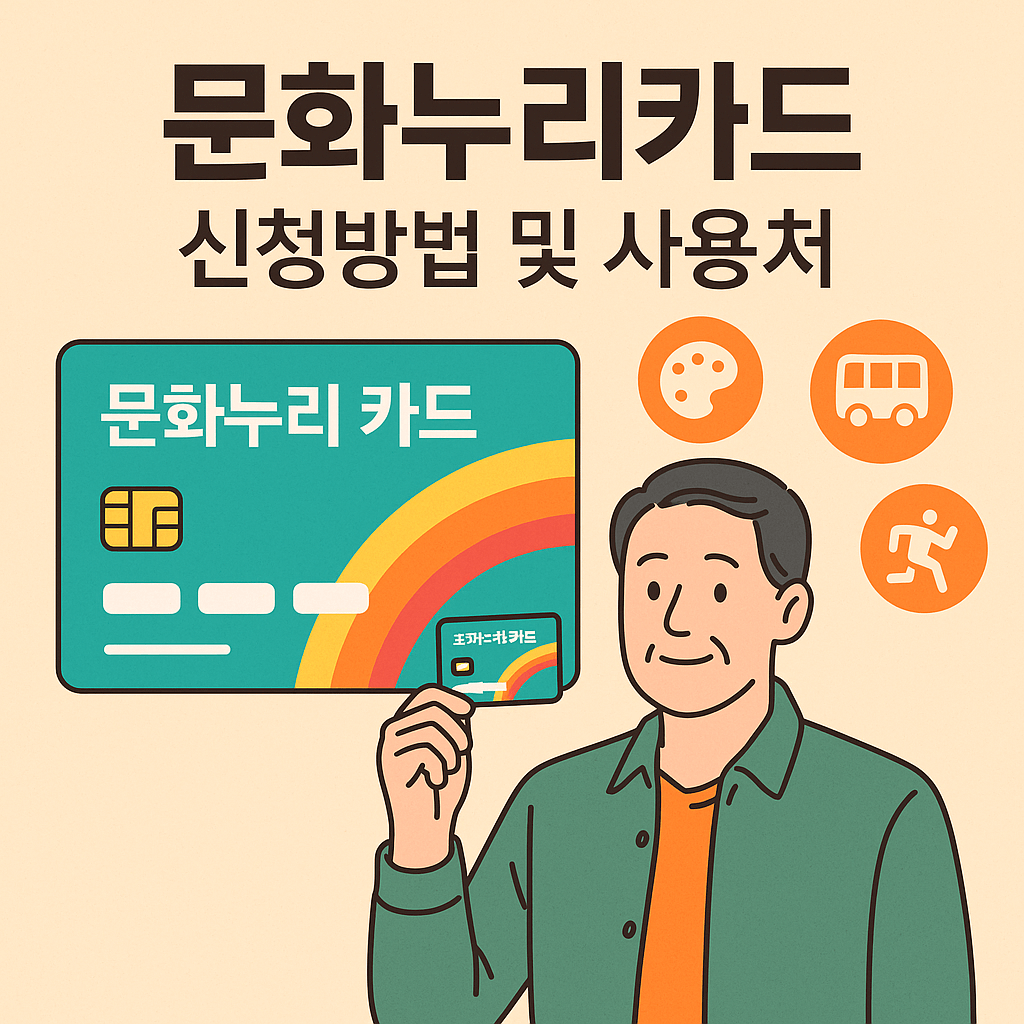 2025 문화누리카드 신청방법 및 사용처 총정리! 혜택 놓치지 마세요
