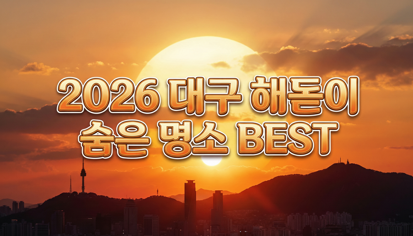 대구 도심 속 해돋이 명소를 소개하는 블로그 메인 썸네일