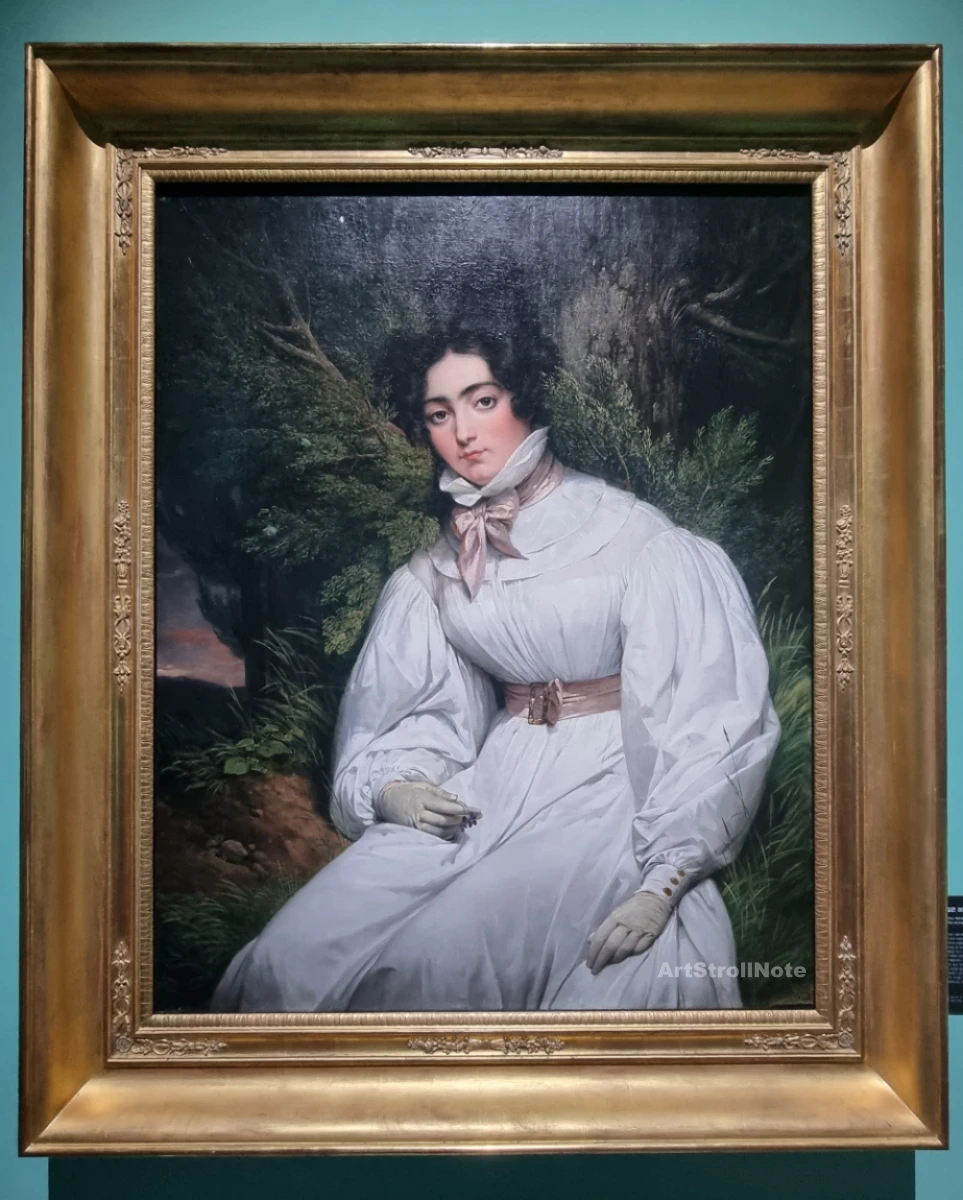 Horace Vernet_Portrait of a Young Woman-ArtStrollNote