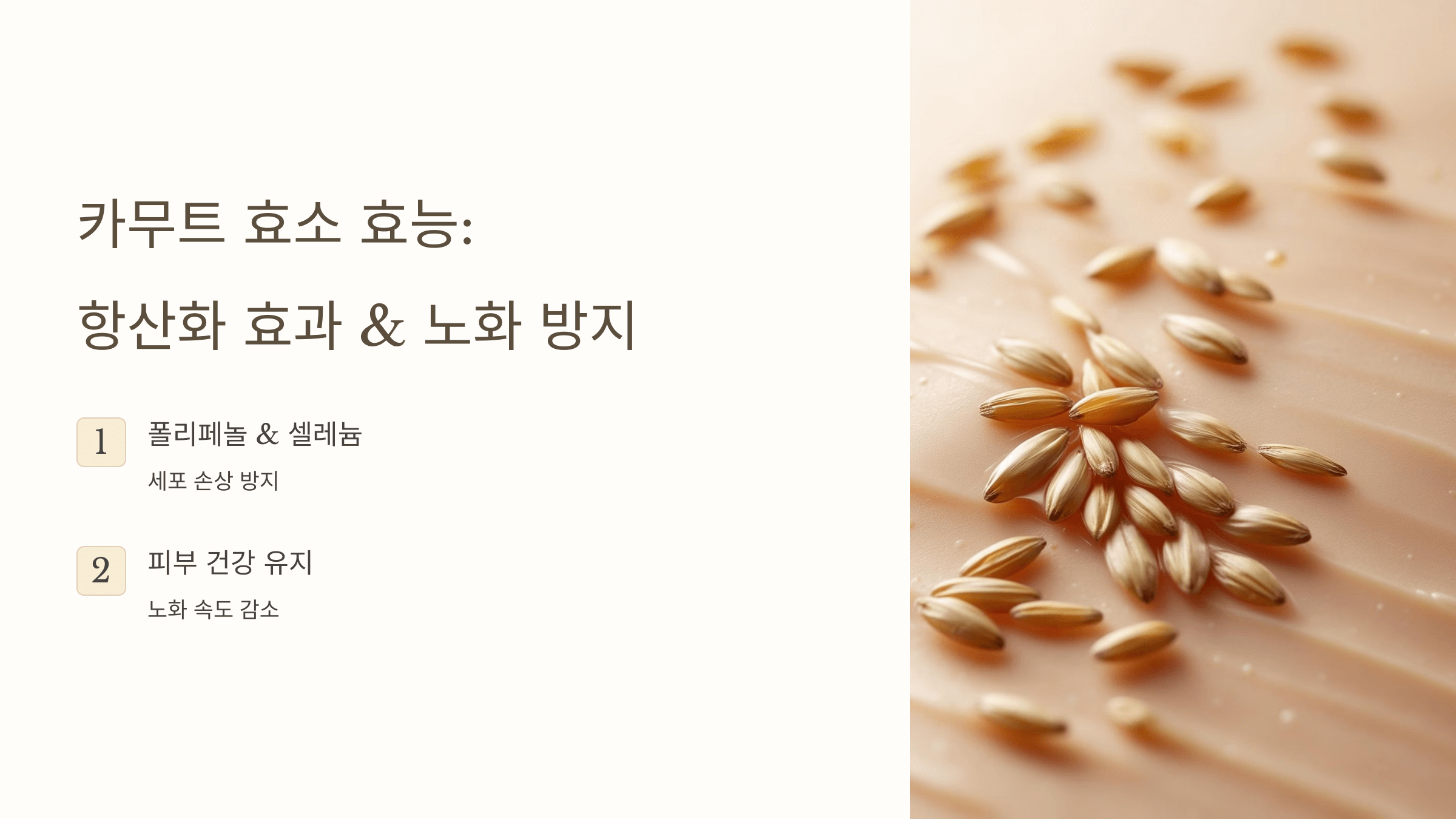 카무트 효소와 관련된 사진입니다.