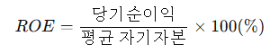 ROE 계산 공식