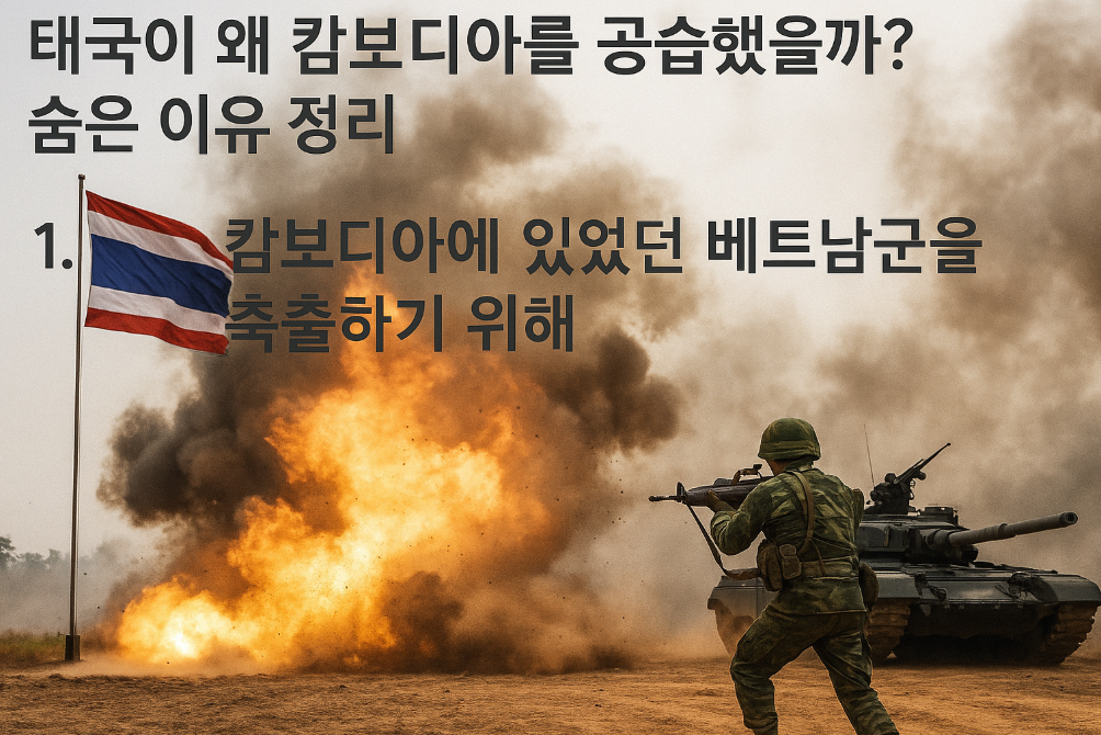 태국-캄보디아 공습 배경, 3분 완벽 정리