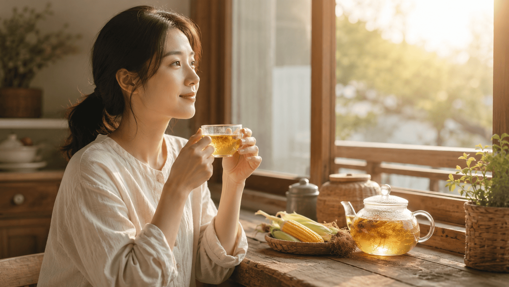 건강습관 형성에 활용되는 옥수수수염차