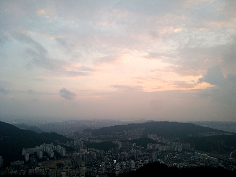 인왕산(Inwangsan) 저녁노을(Evening Glow) 보기