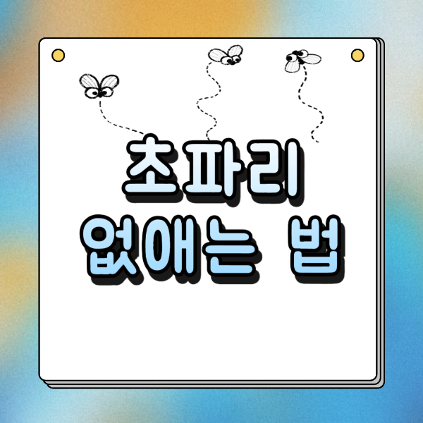 초파리 없애는 법