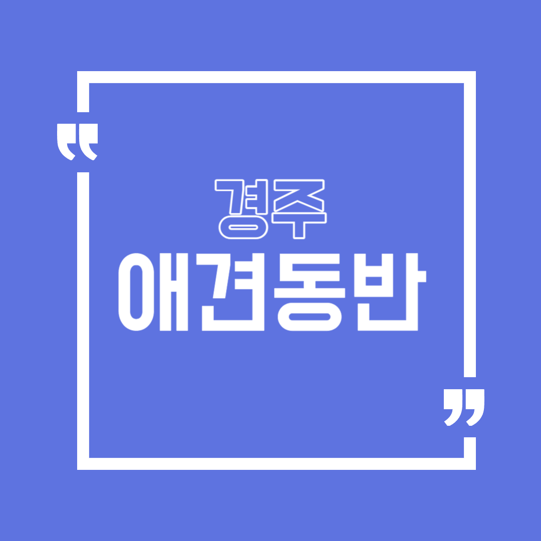 경주 애견동반