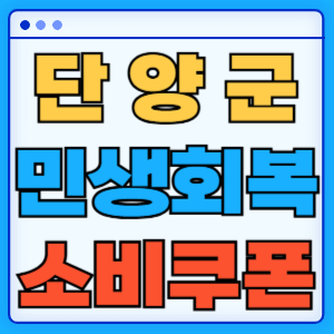 충청북도 단양군 민생회복 소비쿠폰 지원금 농어촌 인구감소지역 혜택 신청방법 신청기간 사용처