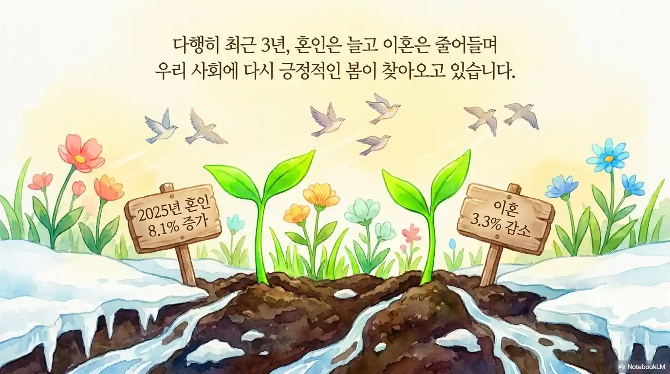 혼인 증가 이혼 감소