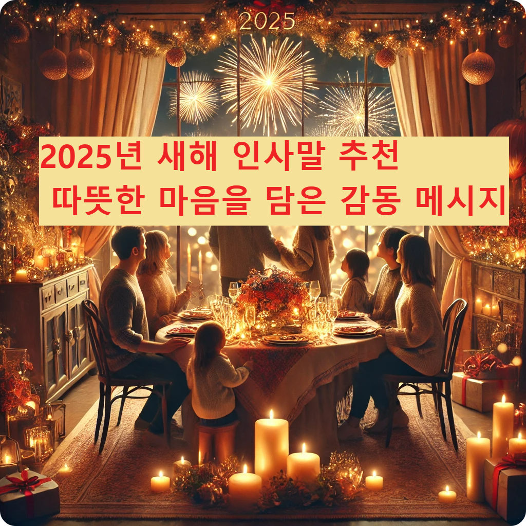 2025년 -새해 -인사말- 추천 -따뜻한- 마음을 -담은- 감동 메시지