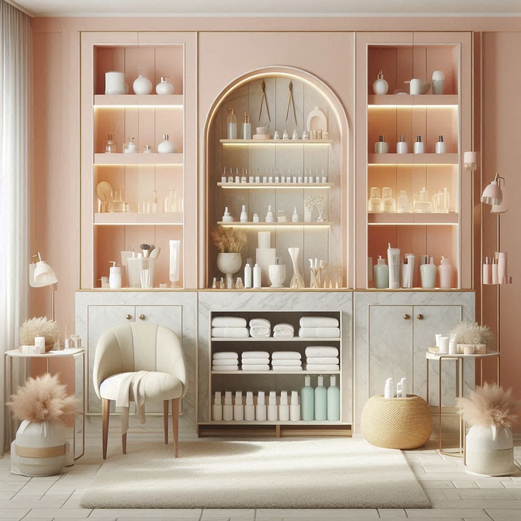 피부,체형관리 샵 배경