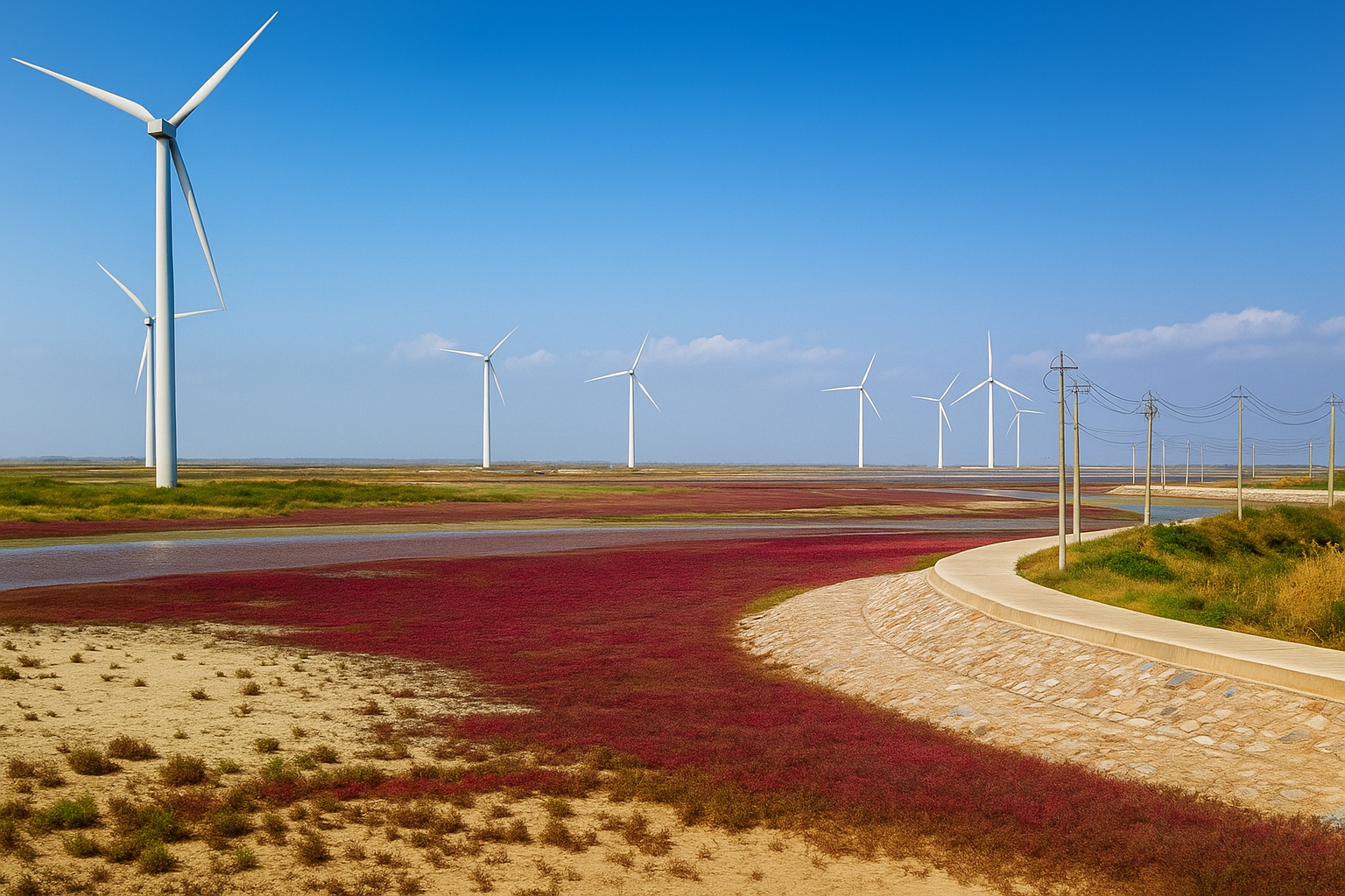 영광 풍력발전단지 사진