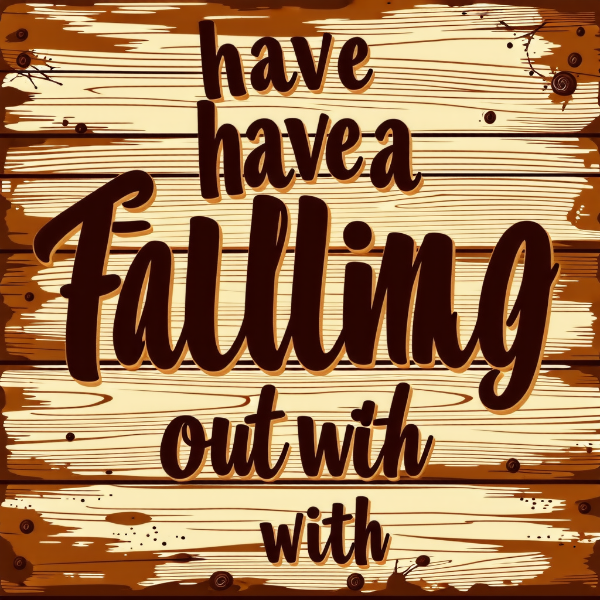 사이가 틀어지다 영어로 have a falling out with 오픽 스크립트 문장