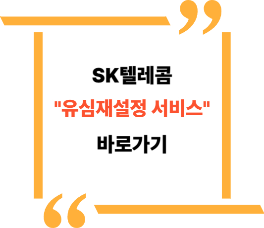 SK 유심재설정서비스