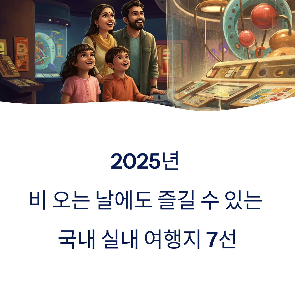 2025년 비 오는 날에도 즐길 수 있는 국내 실내 여행지 7선