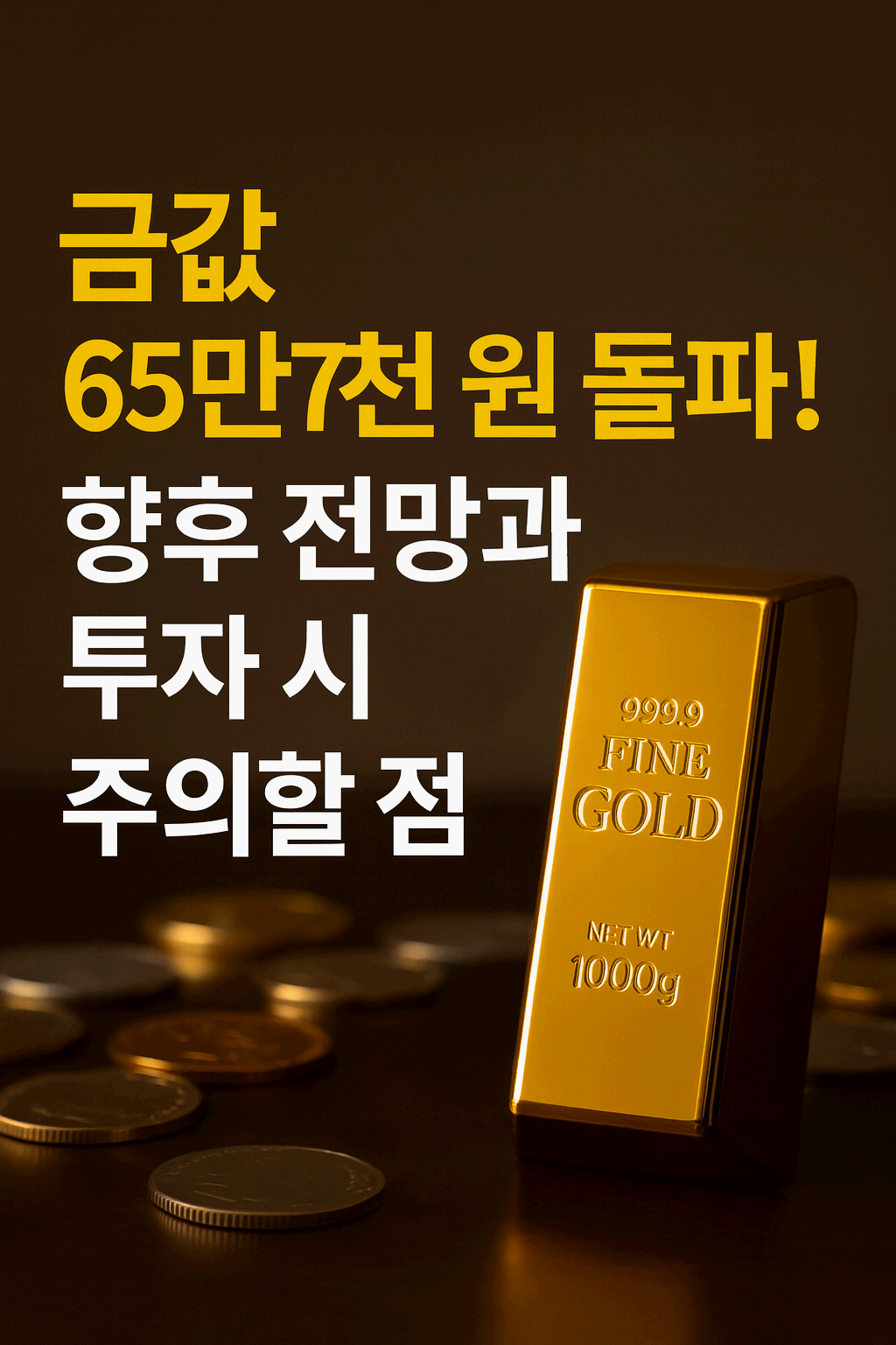 금값 65만7천 원 돌파! 향후 전망과 금 투자 시 주의할 점