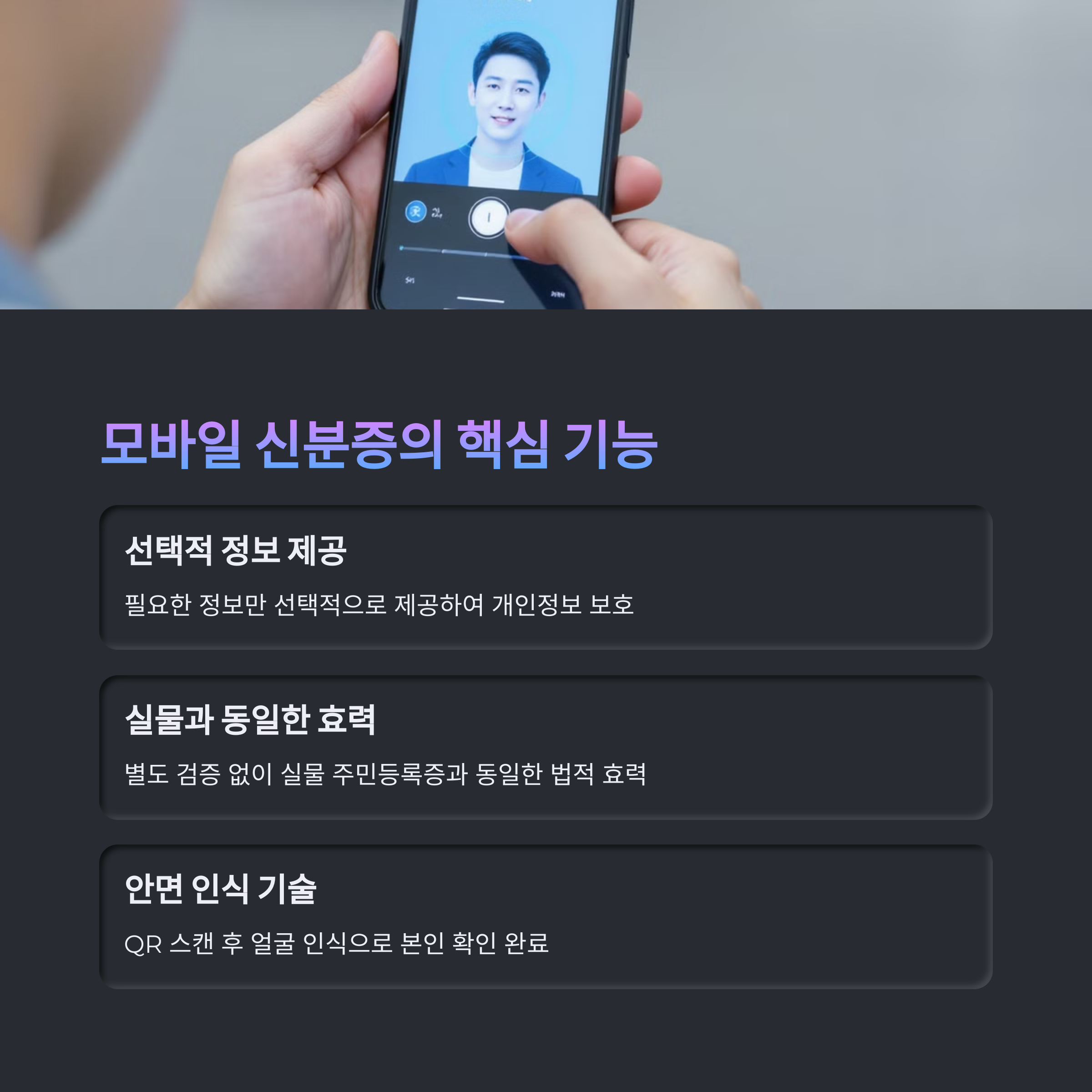 모바일 신분증의 핵심 기능