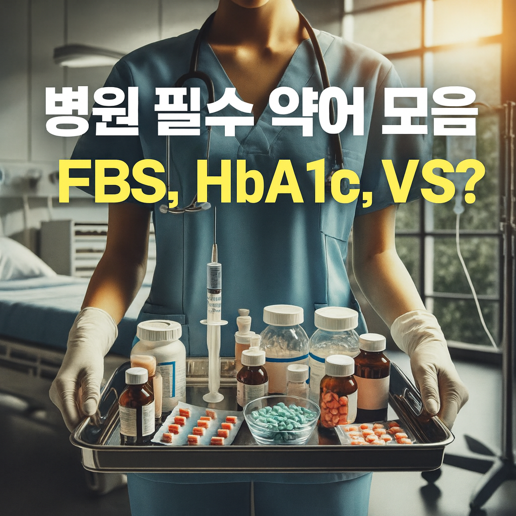 FBS, HbA1c, VS 뜻