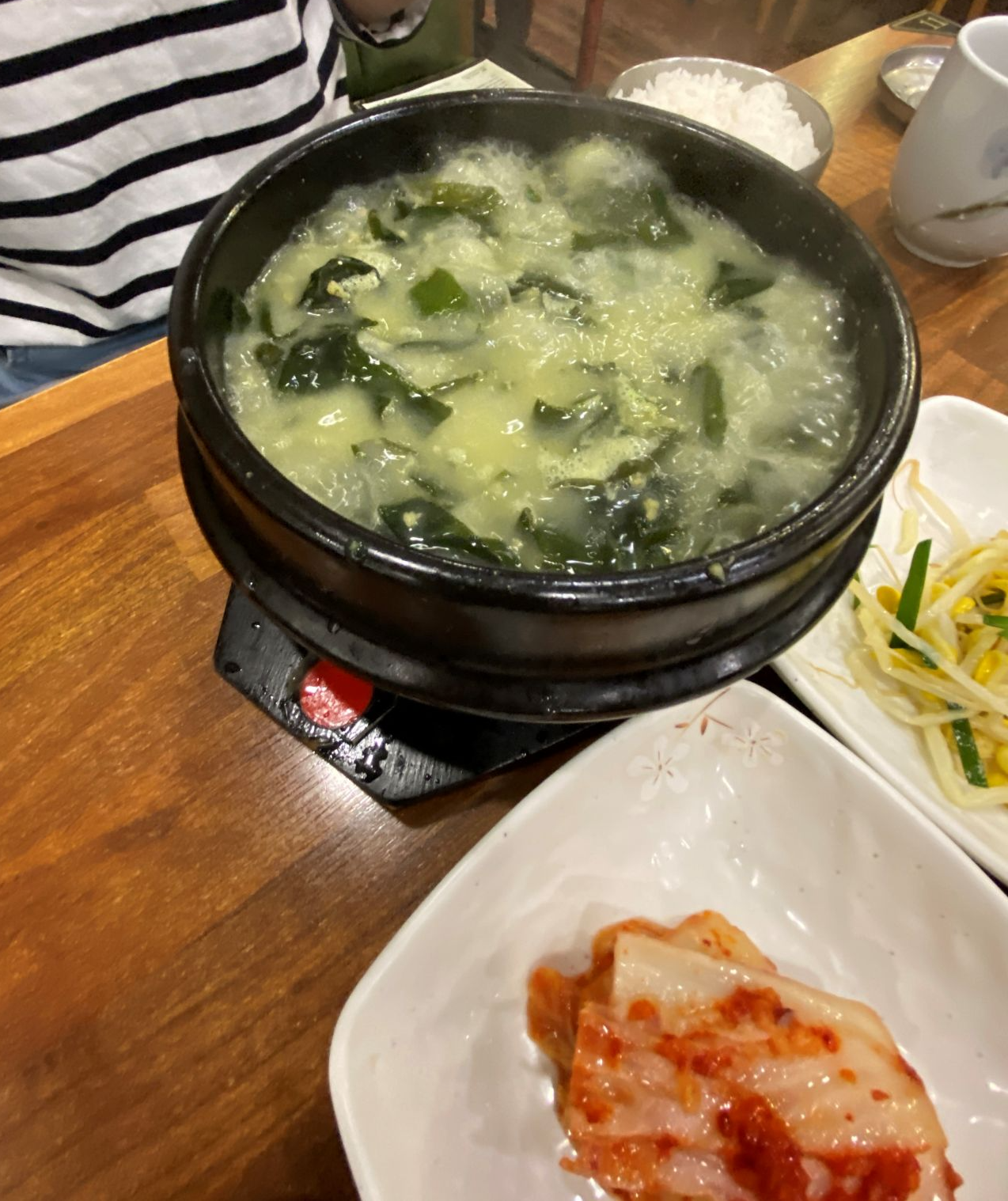 [분당 수내_보돌미역] 활전복 가자미 미역국 / 한식 집밥 맛집 (메뉴판 포함)