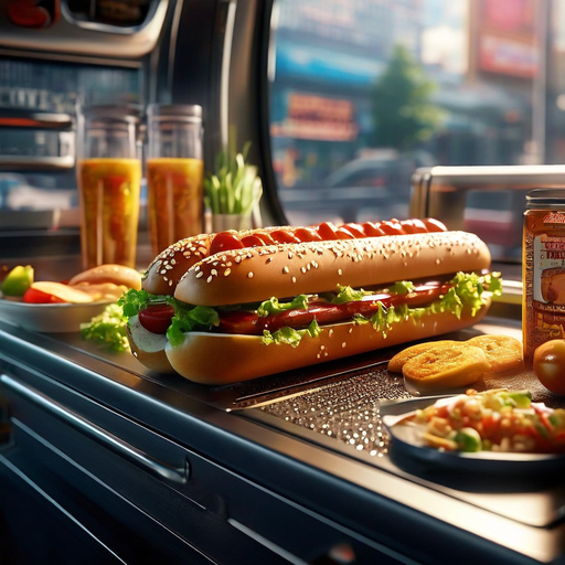 A hot dog shop