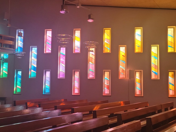 영동 황간성당 스테인드글라스