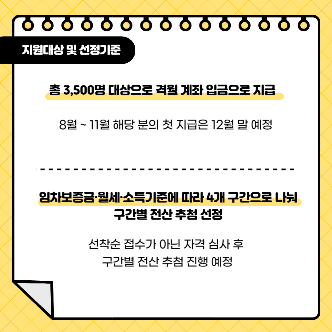 서울시청년월세지원