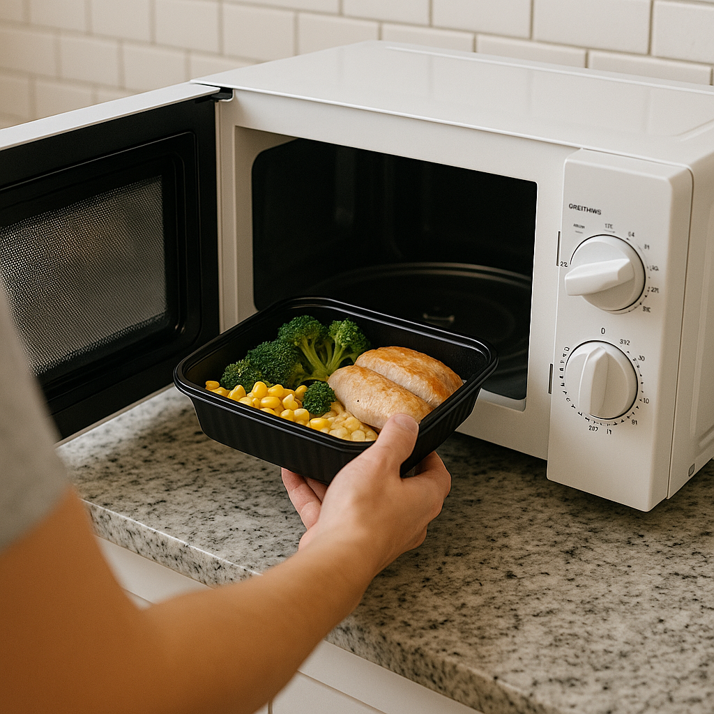 microwave food making