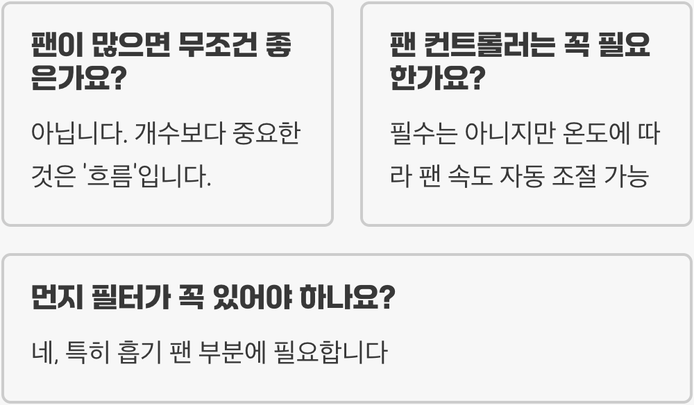 케이스 팬(Case Fan), 흡기-배기 설정으로 시스템 쿨링 최적화하기