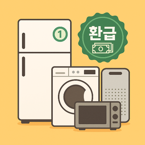 1등급 가전제품 환급 신청 대상과 지원금 30만 원 받는 방법