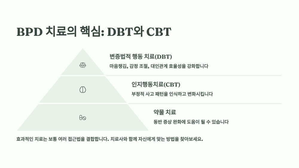BPD를 위한 효과적인 치료법