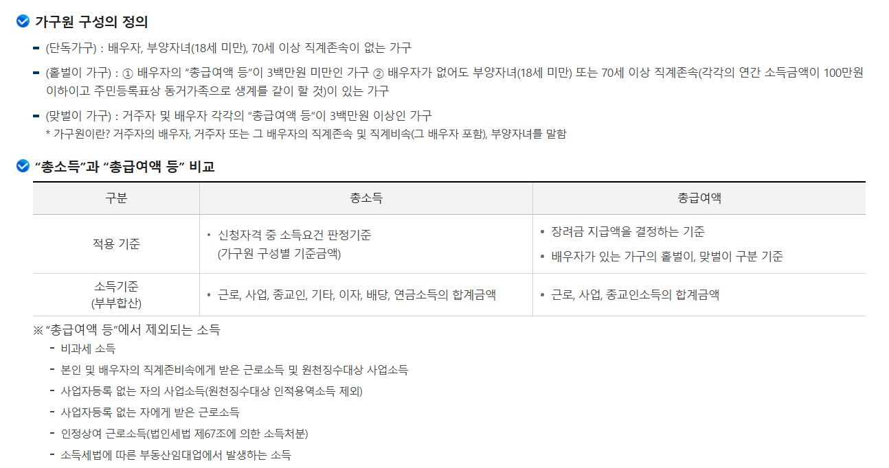 가구원 구성의 정의